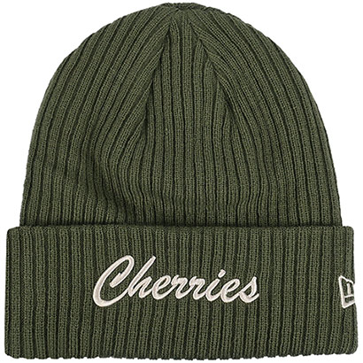 Adults AFCB X New Era Cherries Cuff Beanie - Olive