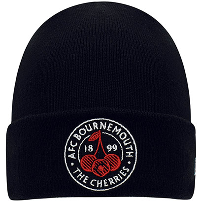 Adults AFCB X New Era Cherries Crest Beanie - Black