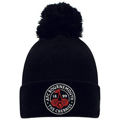 Adults AFCB X New Era Cherries Crest Bobble Hat - Black