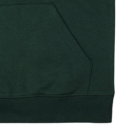 Adults Organic Shell Crest Hood - Bottle Green