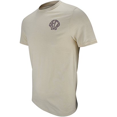 Adults Organic Shell Crest Tee - Natural