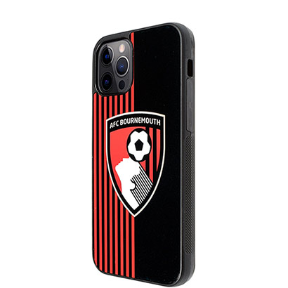 AFC Bournemouth iPhone 12/12 Pro Case - Black / Red Stripe