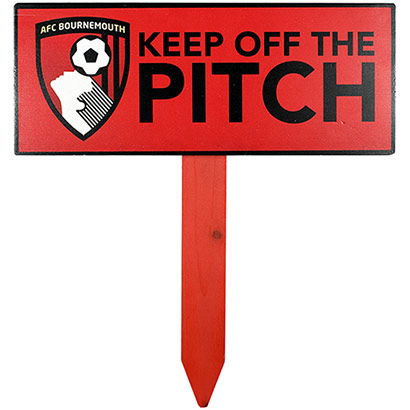 AFC Bournemouth Wooden Keep Off The Pitch Sign