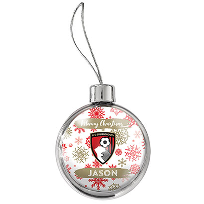 AFC Bournemouth Personalised Bauble - Club Crest