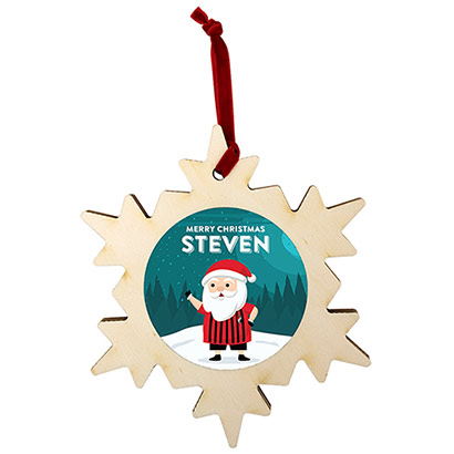 AFC Bournemouth Personalised Snowflake - Santa