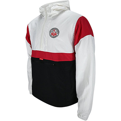 Premium Cherries Windbreaker Anorak - White / Black / Red