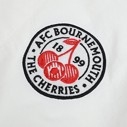 Premium Cherries Windbreaker Anorak - White / Black / Red