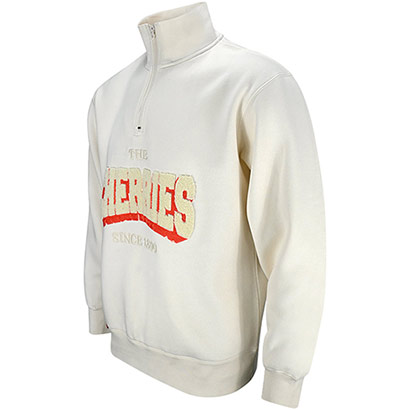 Premium Cherries 1/2 Zip Top - Off White