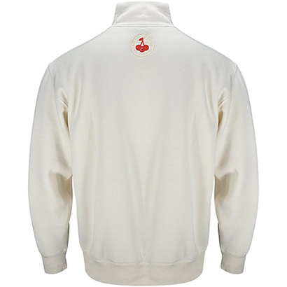 Premium Cherries 1/2 Zip Top - Off White
