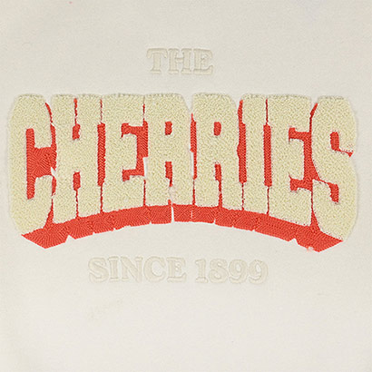 Premium Cherries 1/2 Zip Top - Off White