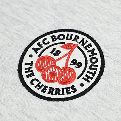 Premium Cherries Oversized Hood - Grey Marl