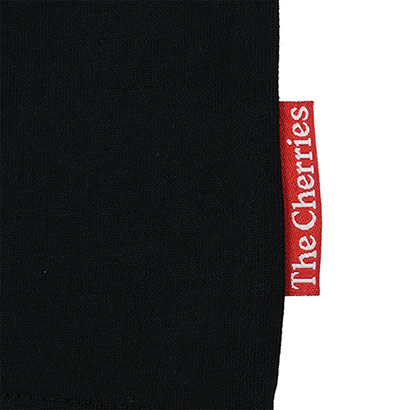 Premium Cherries Oversized Tee - Black
