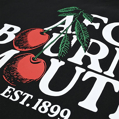 Premium Cherries Relaxed Sweat - Black