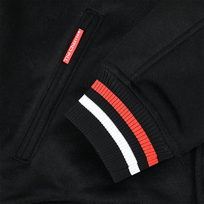 Premium Cherries Varsity Jacket - Black