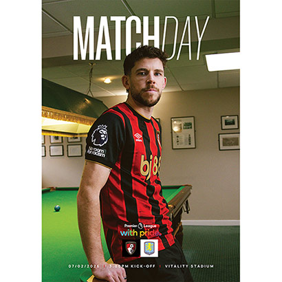 Matchday Programme v Aston Villa 25/26