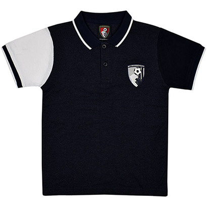 AFC Bournemouth Youths Science Polo Shirt - Navy / White