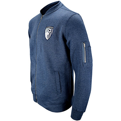 Kids Shadow Zip Up Sweatshirt - Denim Blue