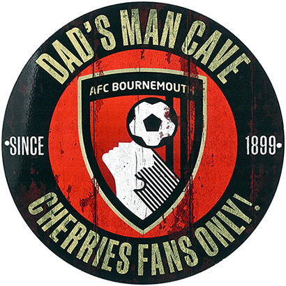 Dads Man Cave Metal Wall Sign
