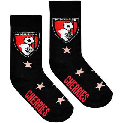 Kids 2 Pack Socks - Black / Red