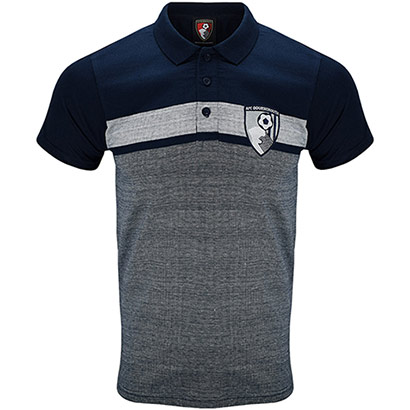 AFC Bournemouth Adults Sopley Polo Shirt - Navy