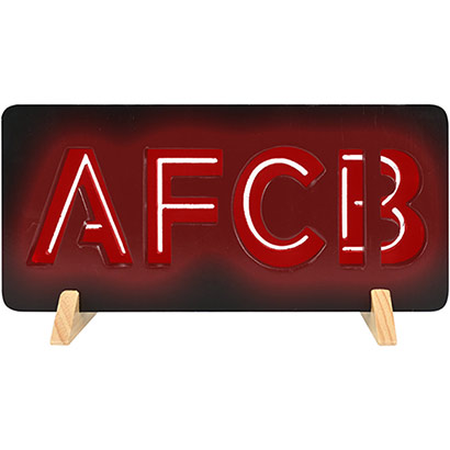 Wooden AFCB LED Shelf Sign
