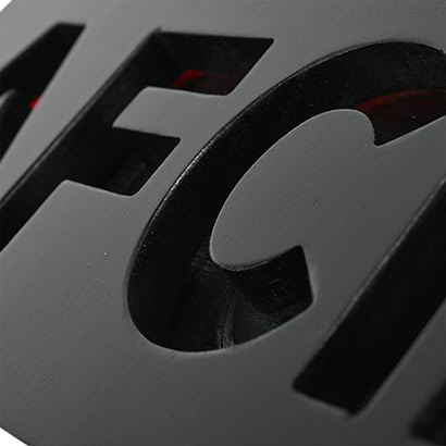 Wooden AFCB LED Shelf Sign