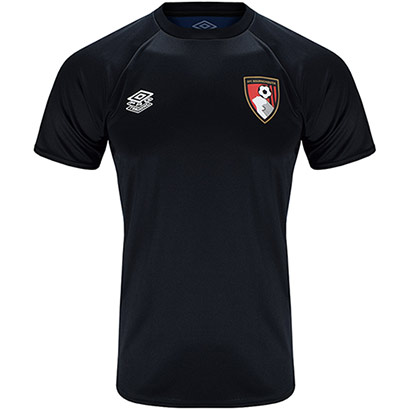 AFC Bournemouth Adults 21/22 Training T Shirt - Black / Navy
