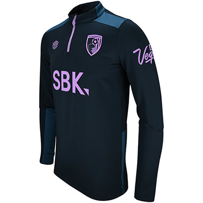 Mens 25/26 Training Quarter Zip Top - Blueberry