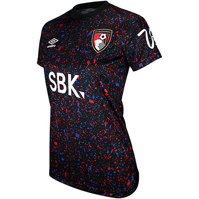 Womens 25/26 Premier Warm Up Jersey - Caviar Black