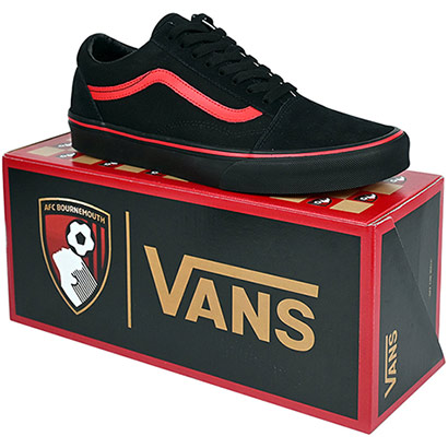VANS x AFCB Old Skool Trainers - Black / Red