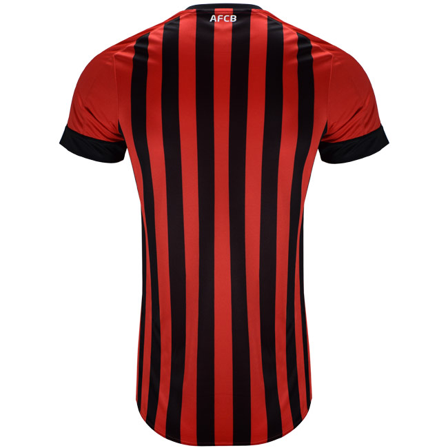 AFC Bournemouth Womens Home Shirt 21/22 - Red / Black Back View