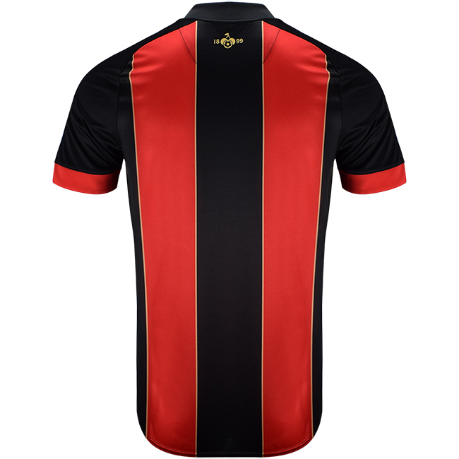 Mens Home Shirt 24/25 - Red / Black Back View