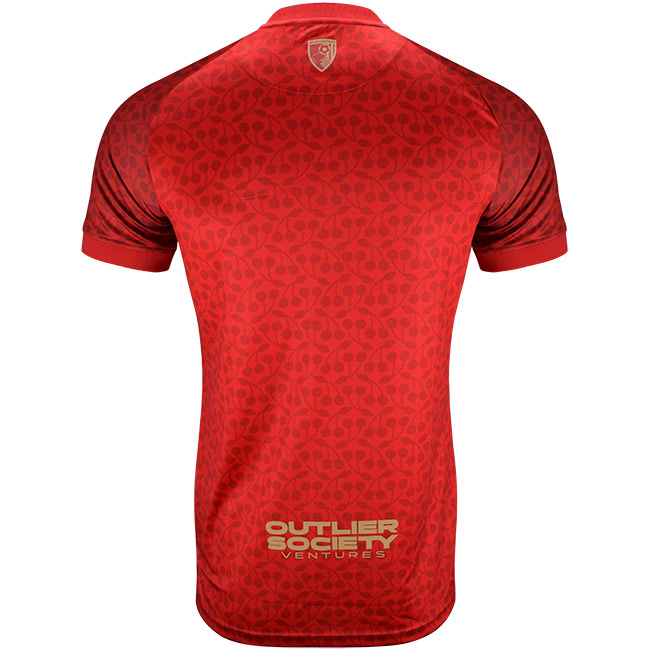 MBJ X AFCB Mens Shirt - Red Back View