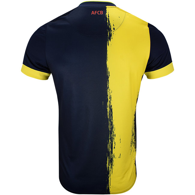 Mens Third Shirt 23/24 - Navy / Yellow Back View