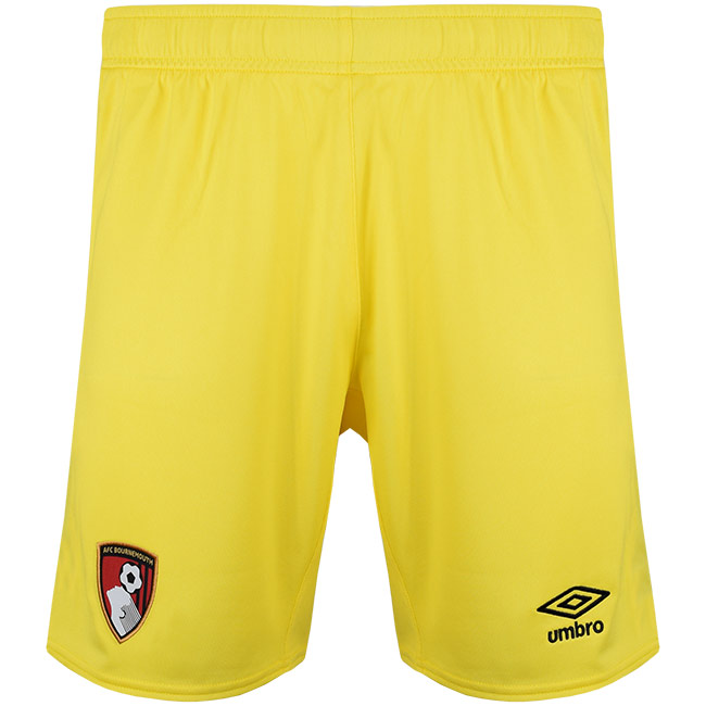 Childrens Goalkeeper Shorts 22/23 - Yellow Back View