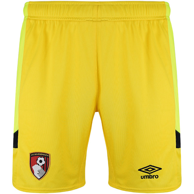 Adults Goalkeeper Shorts 23/24 - Yellow / Fluo Back View