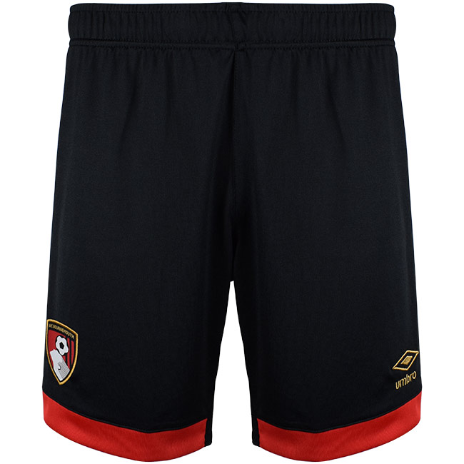 Adults Home Shorts 24/25 - Black / Red Back View