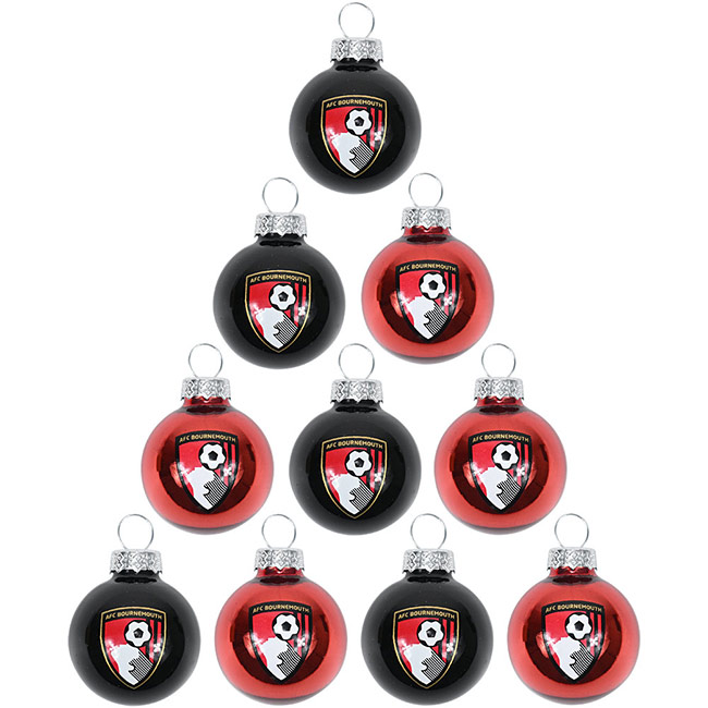 10 Pack Mini Crest Baubles