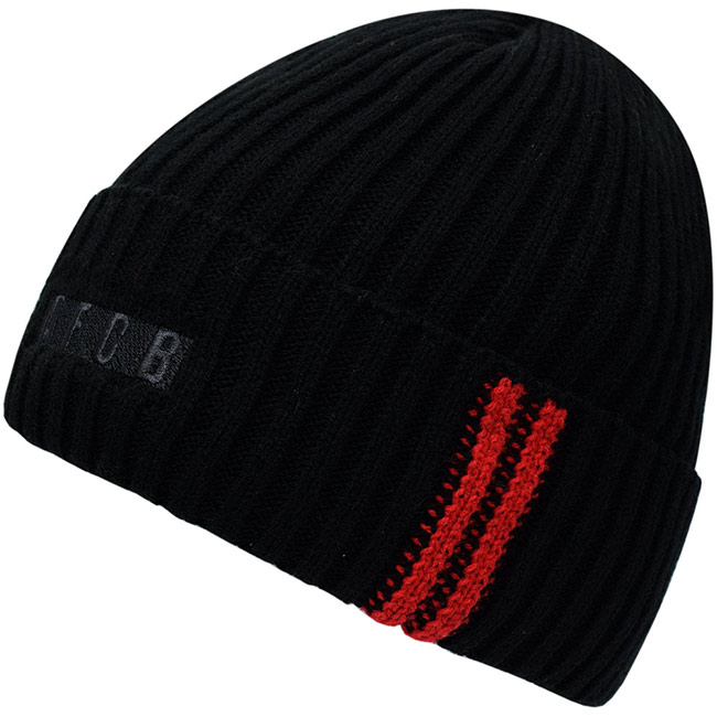 Adults Text Cuff Beanie - Black