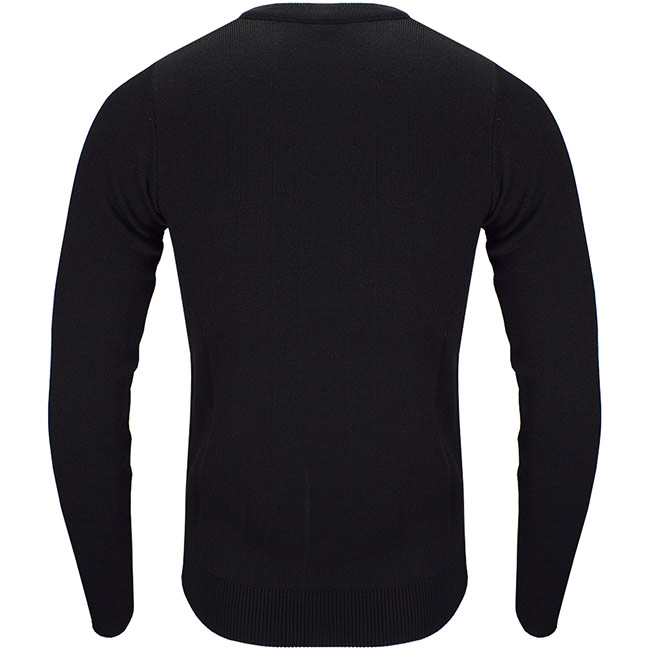 Adults Canford Crew Neck Sweater - Black