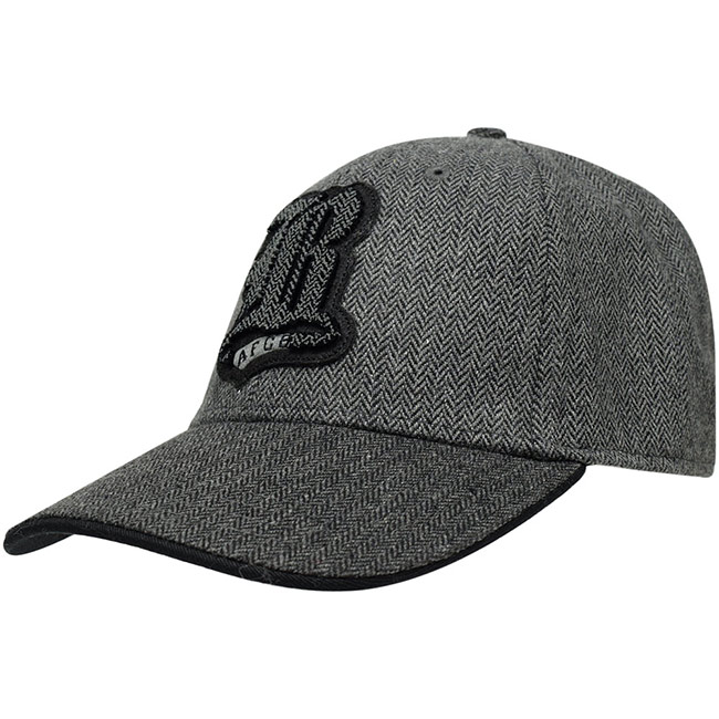 Adults Herringbone College Cap - Grey