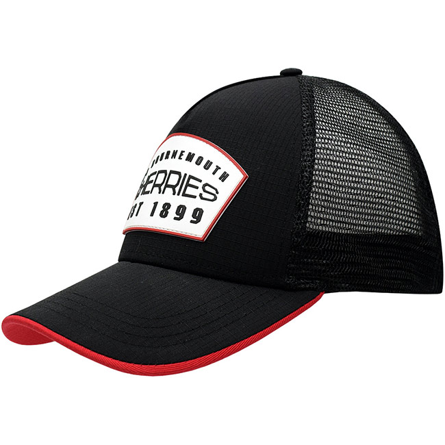 Adults Patch Trucker Cap - Black