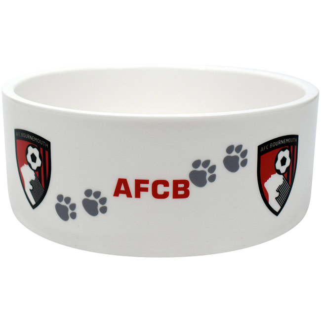 AFC Bournemouth Ceramic Dog Bowl