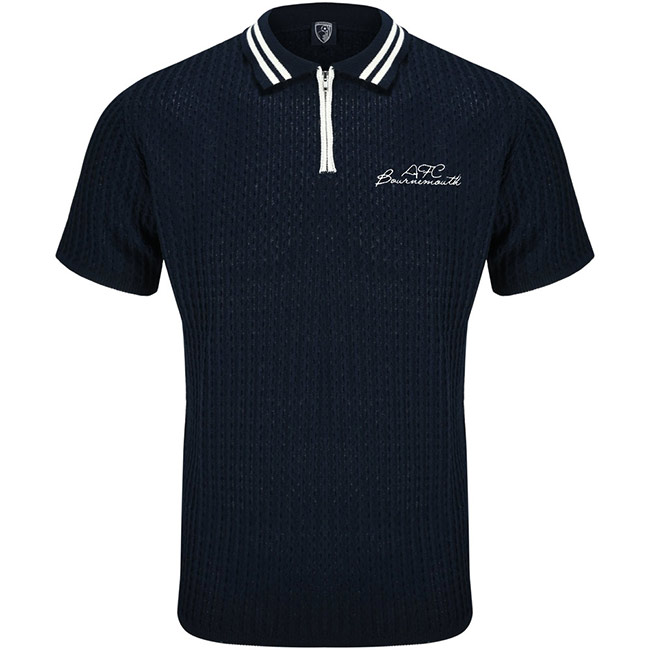 Adults Elite Quarter Zip Polo - Navy