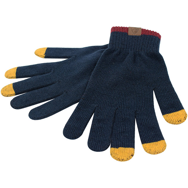 Adult Chill Gloves - Navy / Mustard