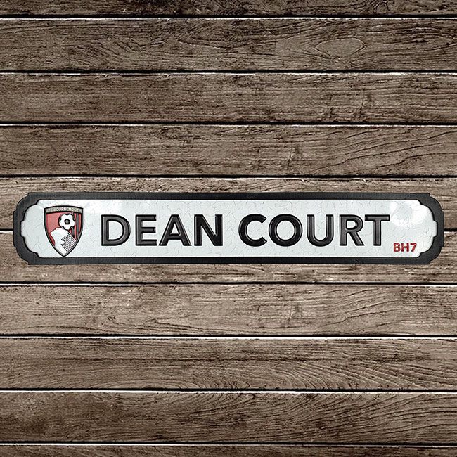 AFC Bournemouth Dean Court Long Street sign