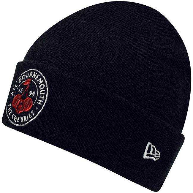 Adults AFCB X New Era Cherries Crest Beanie - Black