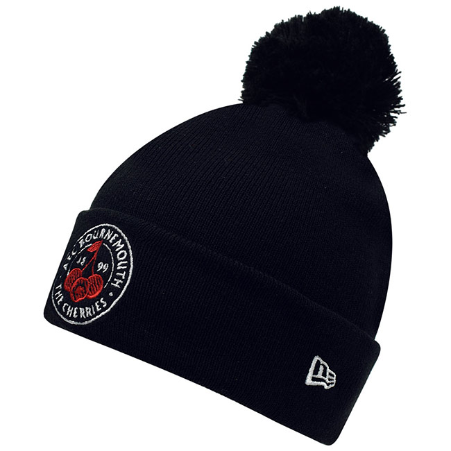 Adults AFCB X New Era Cherries Crest Bobble Hat - Black