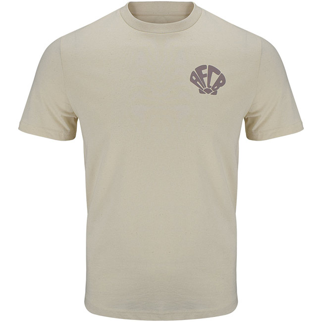 Adults Organic Shell Crest Tee - Natural