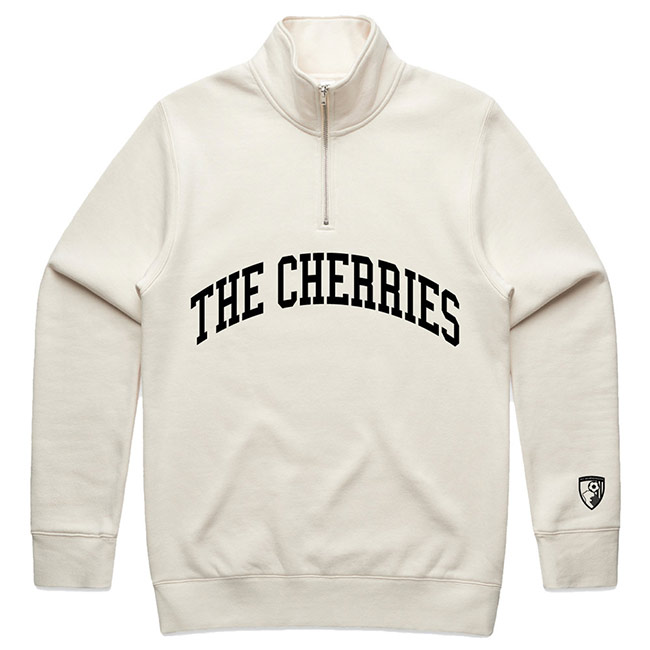 Peace Collective X AFCB Adults Collegiate Quarter Zip - Ivory
